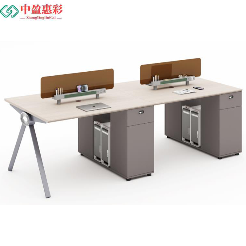 中盈惠彩 办公桌四人位 LC-Y0424 2400*1200*1050mm 张
