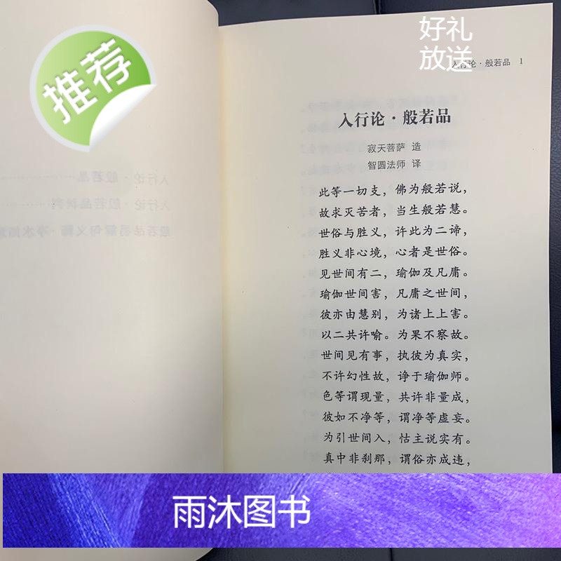 《般若品释·净水如意宝》般若(6)益西彭措堪布著 高清16大开本高清大图