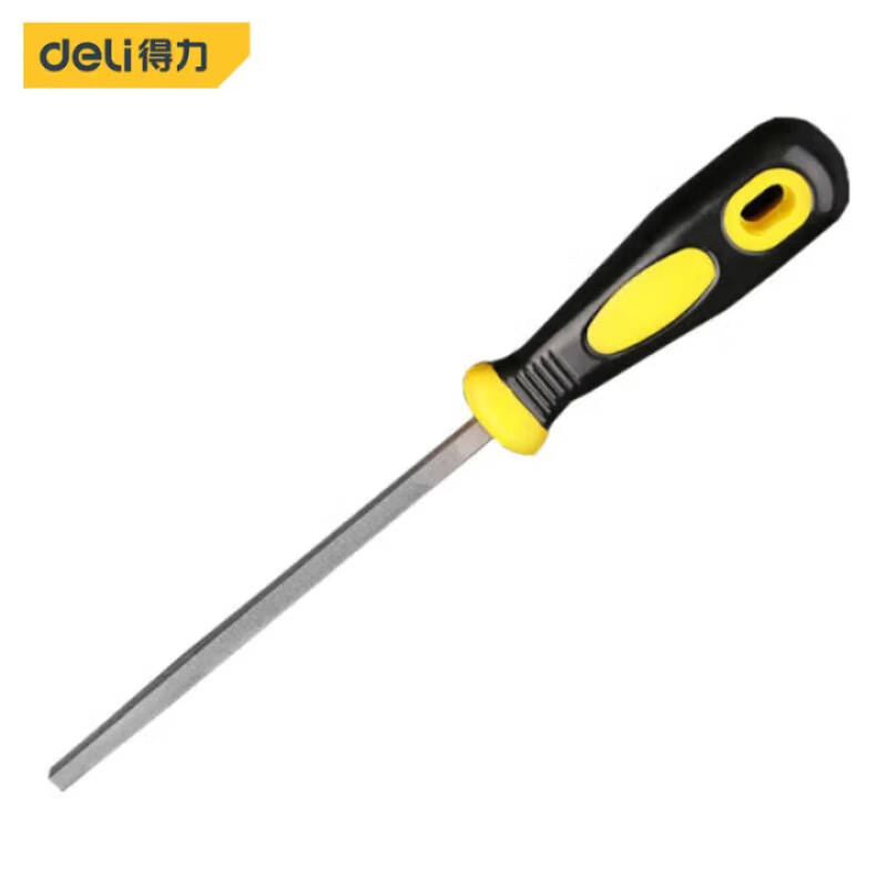 得力工具DL4540中齿方锉12”(黄)(新VI)