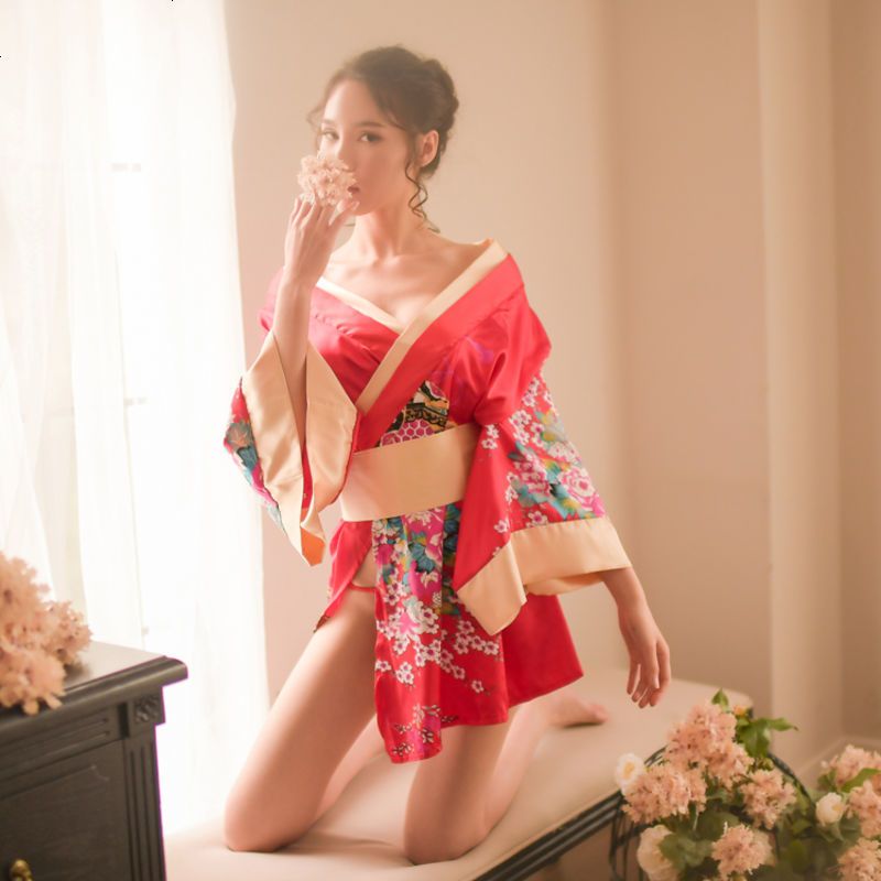 情趣内衣服激情套装和服小胸血滴子透视大码夜店制服用品SM