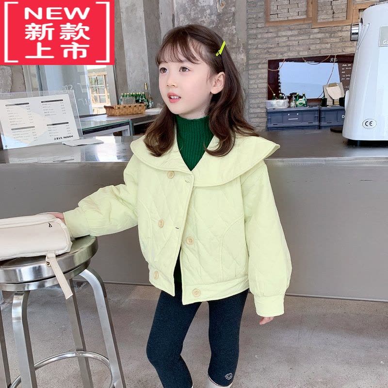 可莉允女童冬装棉服2022新款儿童韩版洋气加厚棉衣外套宝宝棉袄保暖外衣图片