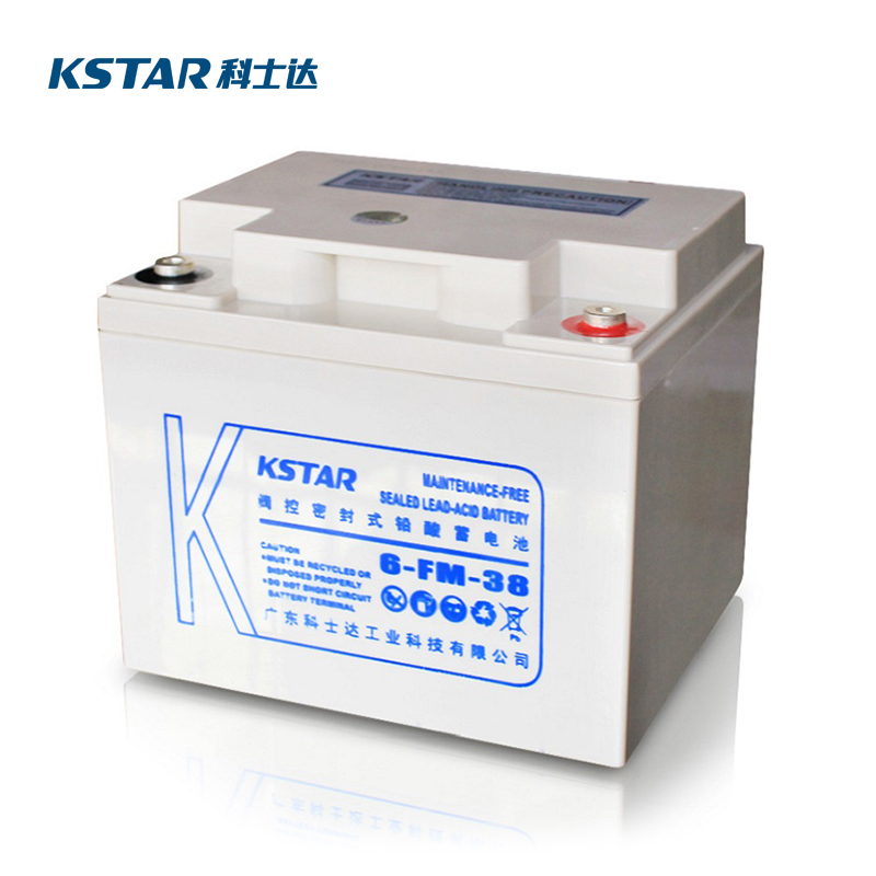 科士达UPS蓄电池 6-FM-38(12V38AH)阀控式免维护铅酸电池高清大图