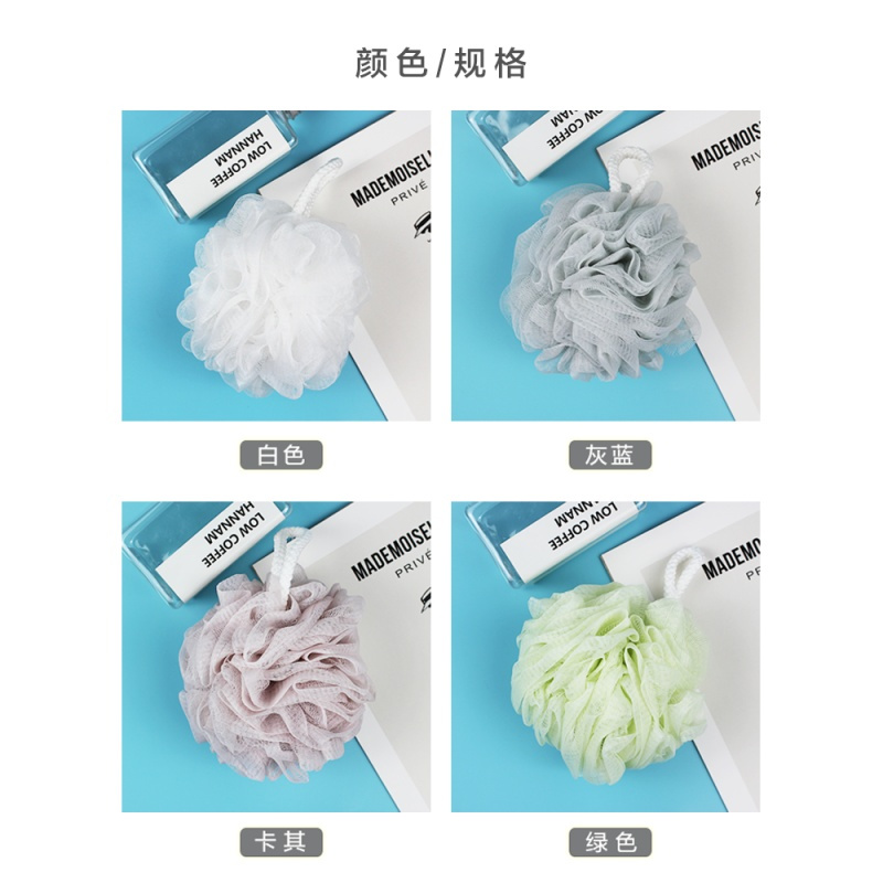 大号沐浴球超柔软搓澡浴花可爱少女起泡泡搓背洗澡球成人洗澡用品