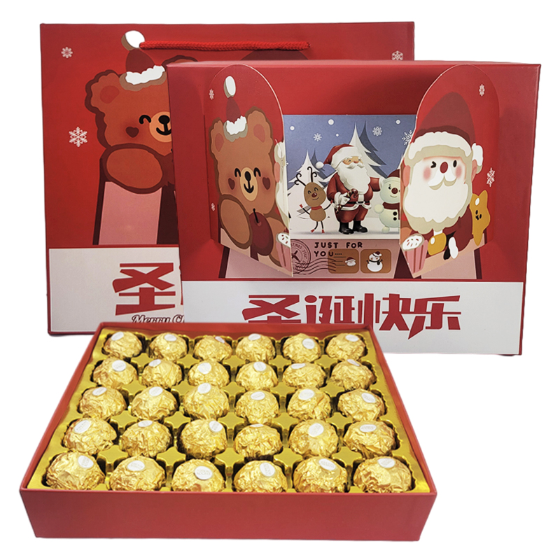 费列罗榛果威化巧克力18粒装圣诞节礼盒装元旦年货休闲零食品高清大图