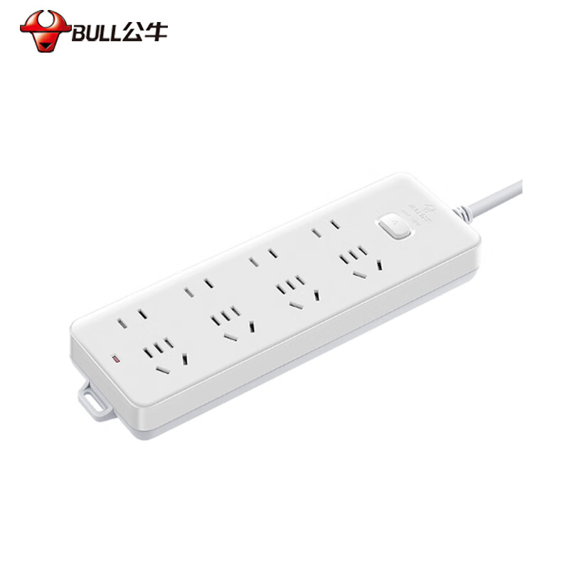 公牛 (BULL) GN-403 10A 8位总控10米 排插 排插 白色 (计价单位:个)高清大图