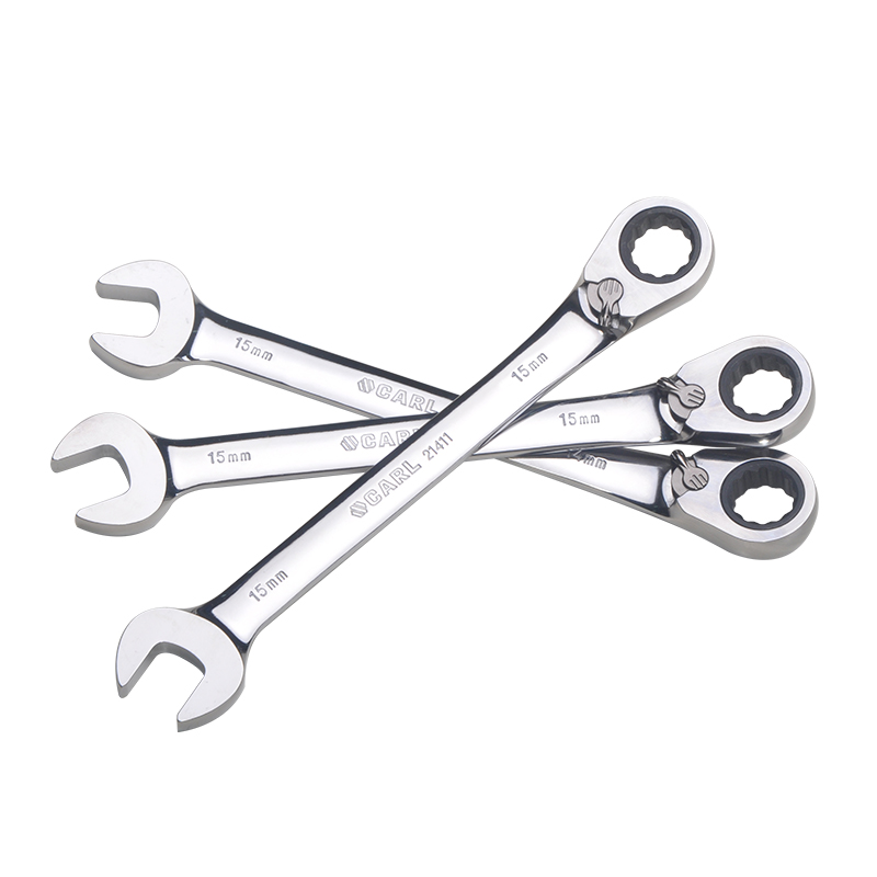 卡尔 开口梅花两用双向棘轮扳手高清大图