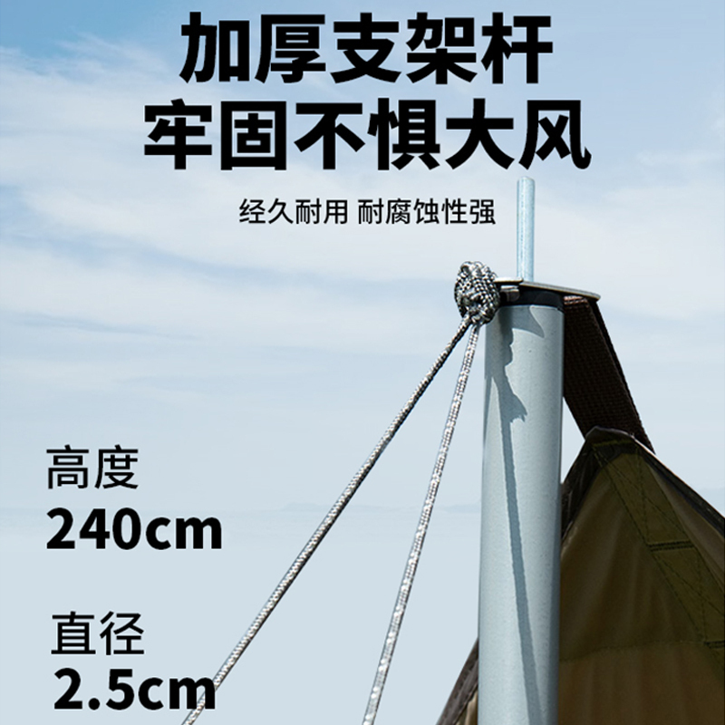 Jeep吉普6角天幕外防晒凉棚经典矩形天幕帐篷便携式野营炊布遮阳棚帐篷垫子露营装备