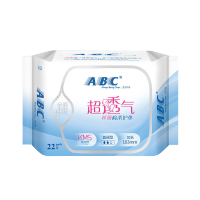 ABC卫生巾护垫 丝薄棉柔 163mm*22片 K21