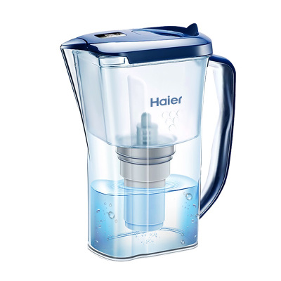 Haier/海尔 净水壶 HS-06蓝色 过滤水壶 家用 厨房直饮净水器 多重过滤 台式净水杯