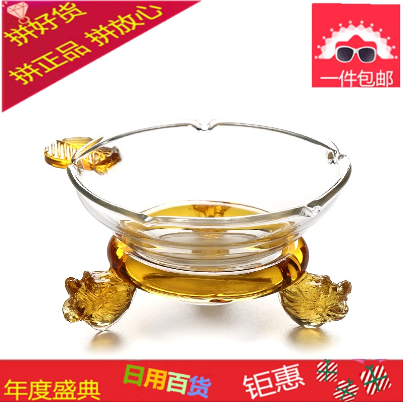 功夫茶具配件玻璃茶漏创意茶叶过滤器茶滤茶器过滤漏斗泡茶器