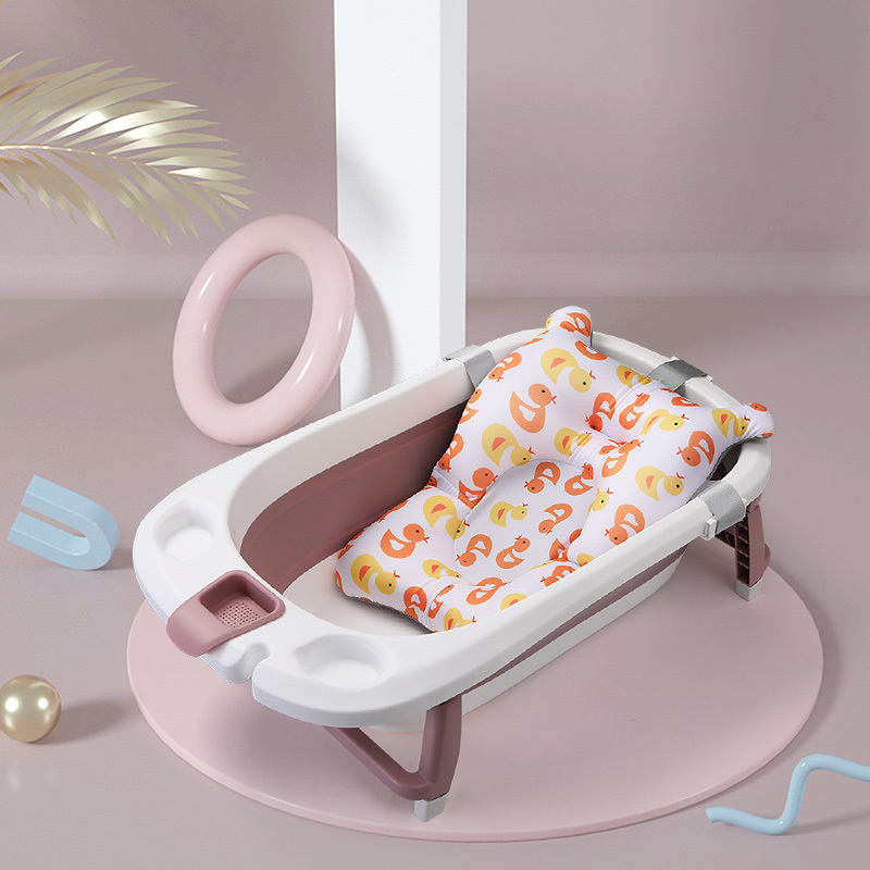 婴蓓婴儿可折叠浴盆儿童塑料宝宝洗澡盆新生儿用品洗澡盆可折叠环保