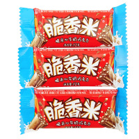 德芙 脆香米牛奶巧克力192g（12gx16条）盒装 休闲零食 脆米夹心能量儿童糖果