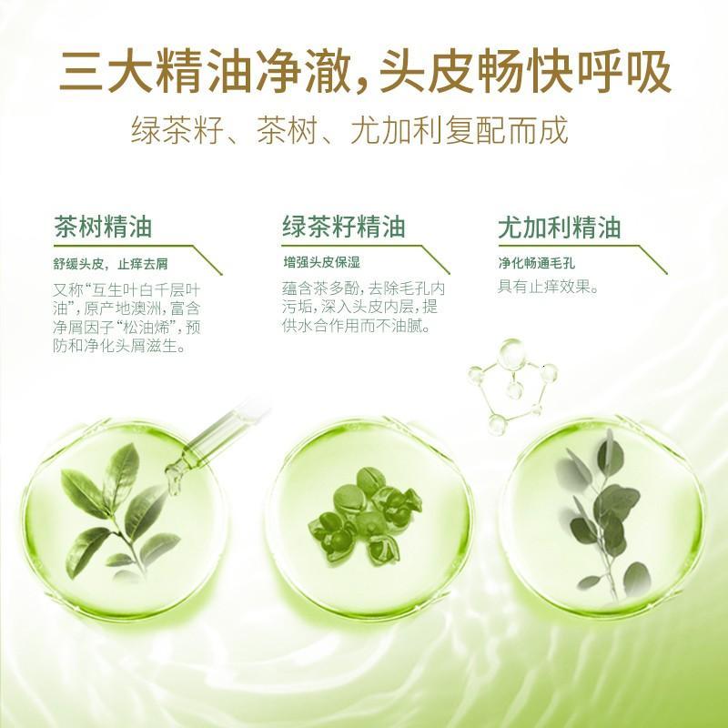舒蕾[张若昀同款]绿茶籽控油去屑洗发水500ml蓬松发丝老牌国货高清大图