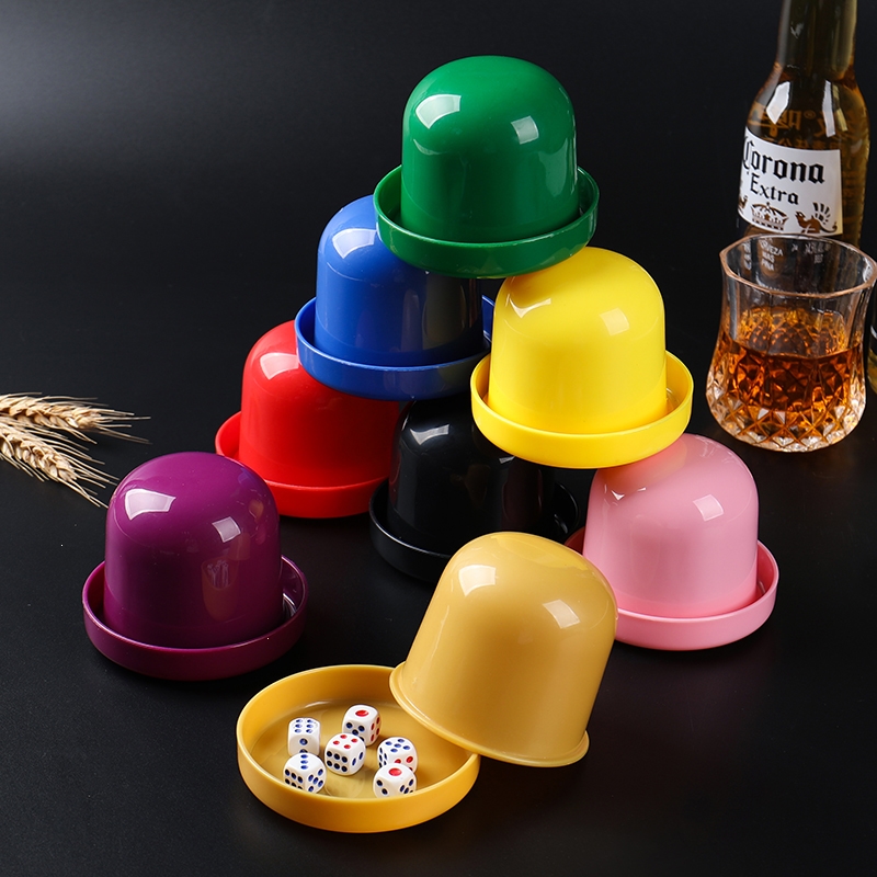 闪电客骰子骰盅套装烧烤摊大排档色盅筛子筛盅ktv喝酒甩盅摇色子骰盅