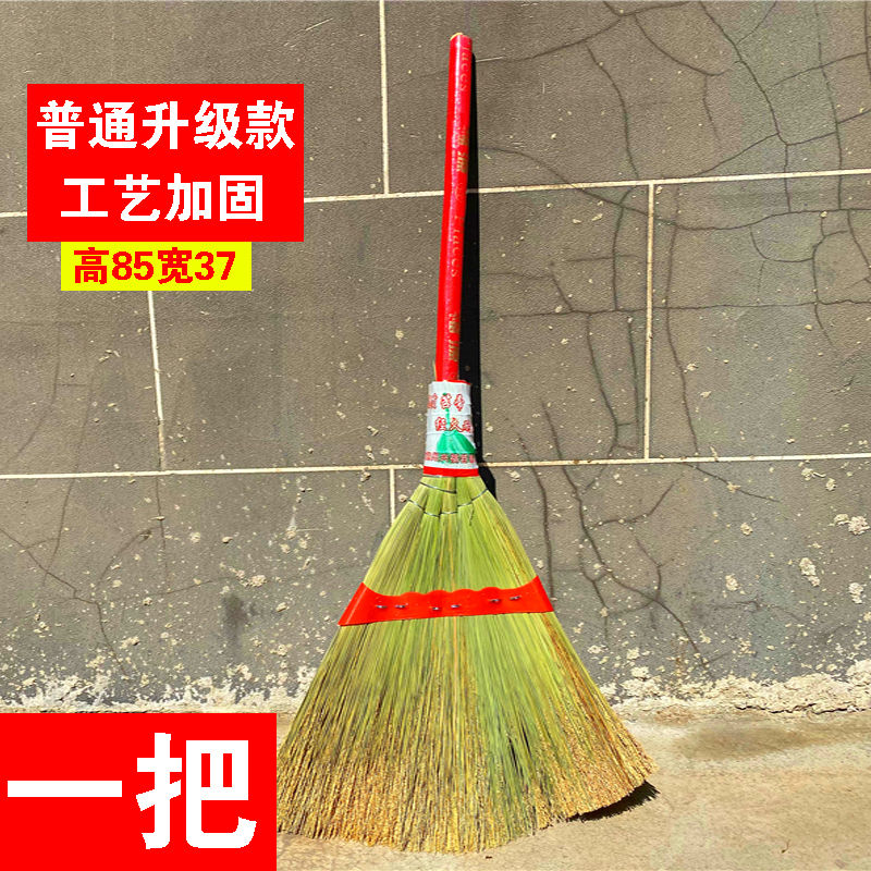 龙须扫把扫帚簸箕手工制作扫把不粘毛发水泥地家用清洁工具 普通升级款1把