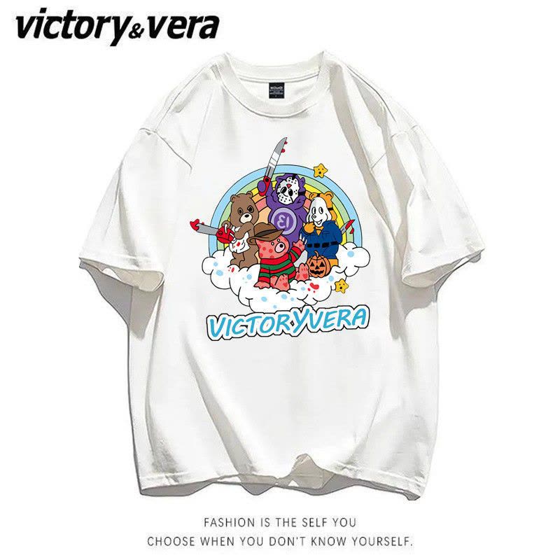 VICTORYVERA短袖t恤女学生韩版宽松2022夏季新款百搭半袖体恤衫潮图片