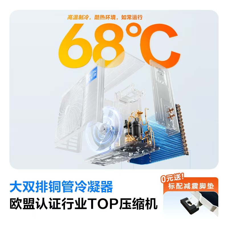 科龙KELON家用空调静省电3匹柜机 新一级能效 大风量 AI智能 客厅立式变频以旧换新KFR-72LW/QS1-X1A高清大图