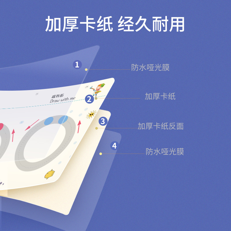 控笔训练幼儿园儿童运可擦专注力练习卡2岁宝宝3玩具思维益智早教