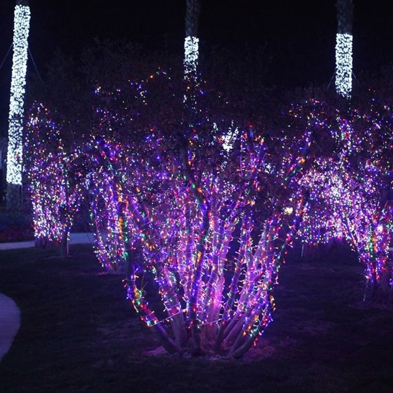 led太阳能低压彩灯氛围灯小彩灯闪灯灯串 电池款10米80灯[不送电池]高清大图