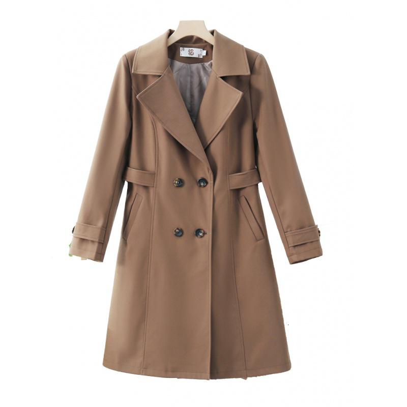 中年妈妈秋装外套中长款洋气上衣2023新款秋冬季中老年女春秋风衣_735高清大图