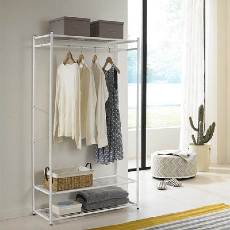 半个许仙开放式衣柜落地衣架柜卧室家用衣帽架收纳置衣架子衣帽间挂
