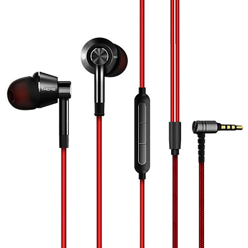 万魔(1MORE/) 1M301好声音入耳式重低音有线耳机 手机线控带麦 钛色