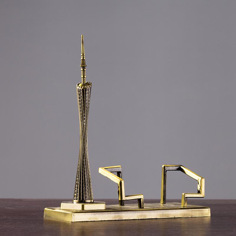 美帮汇广州塔模型小蛮腰合金摆件 金属工艺品 家居装饰品客厅酒柜办公室高清大图