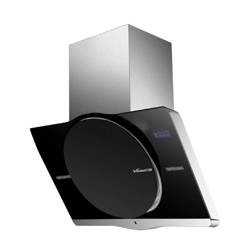 vanward万和吸油烟机侧吸式近吸大吸力厨房双涡轮黑色