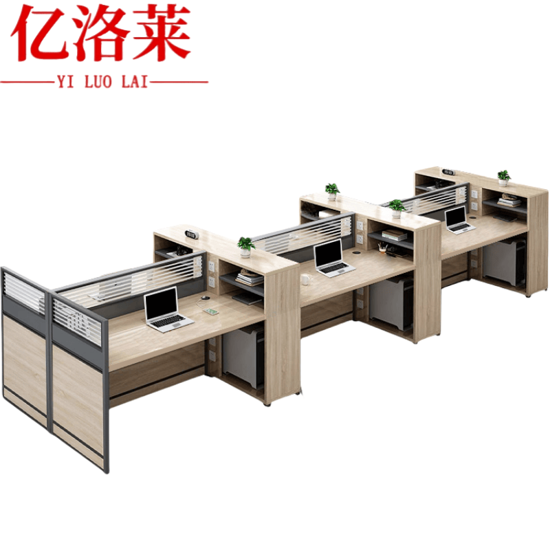 亿洛莱 六人办公桌 3600*1200*1100mm 张