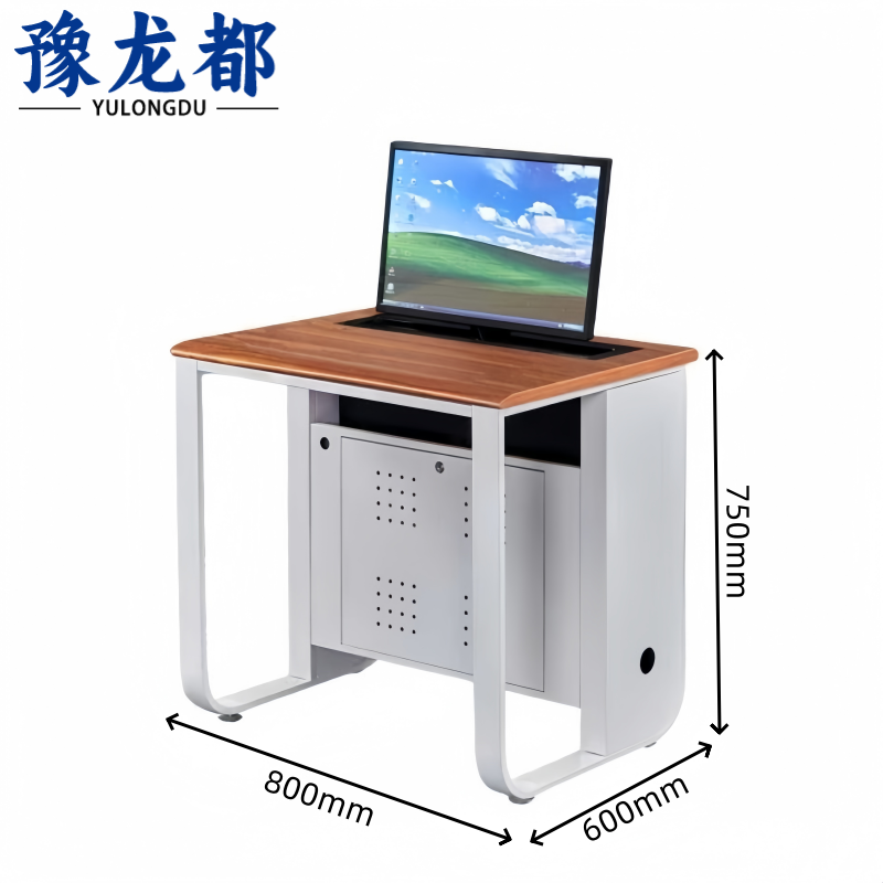 豫龙都 升降电脑桌800*600*750mm张高清大图