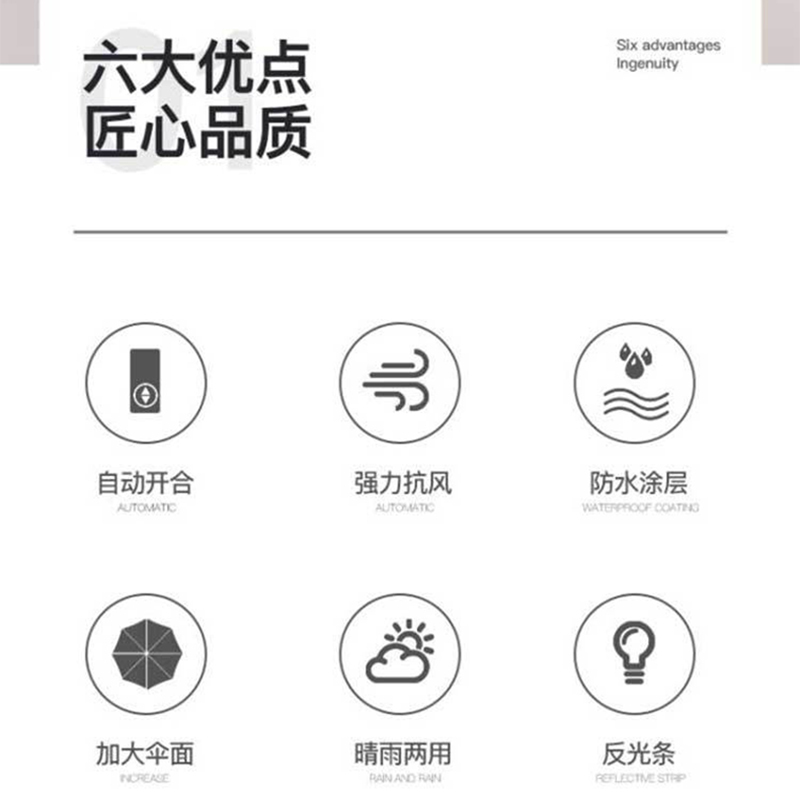 企业专享 捷果 新折叠全自动三折伞晴雨 起订量100