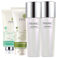 法兰琳卡（FRANIC）素方花亮润嫩白淡斑保湿补水护肤套装化妆品套装礼盒女4件套补水保湿提亮肤色隔离遮瑕