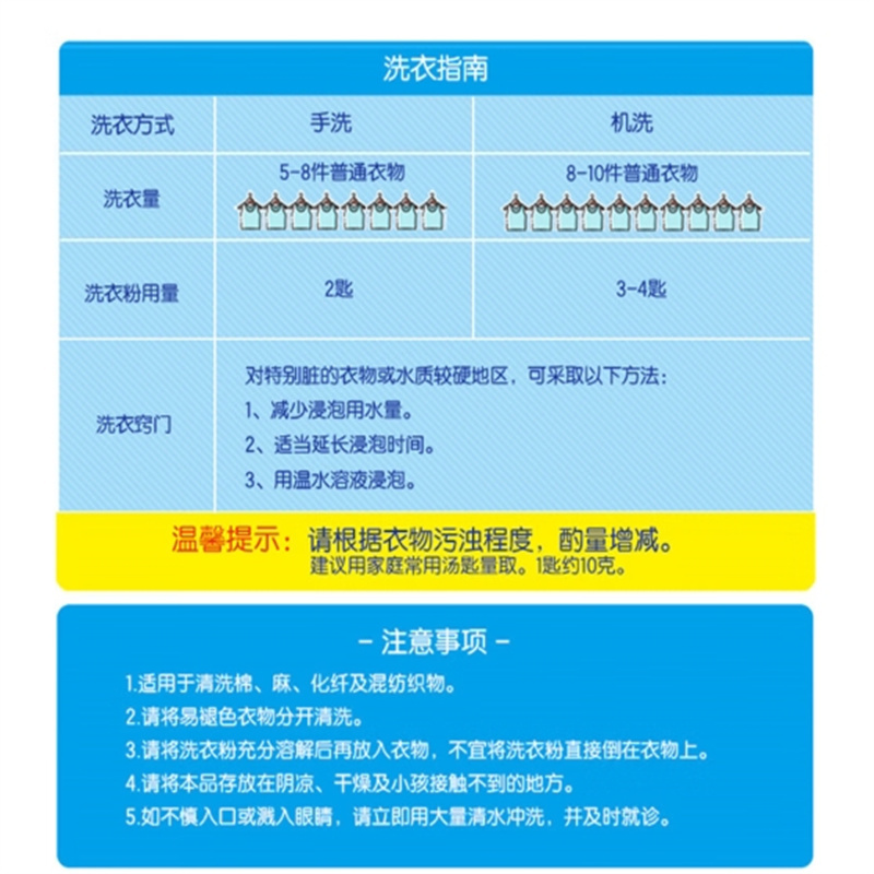 雕牌超效加酶洗衣粉518g/袋