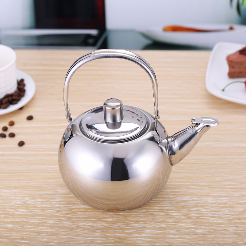 不锈钢茶壶商用水壶茶水壶餐饮小茶壶玲珑餐馆泡茶壶