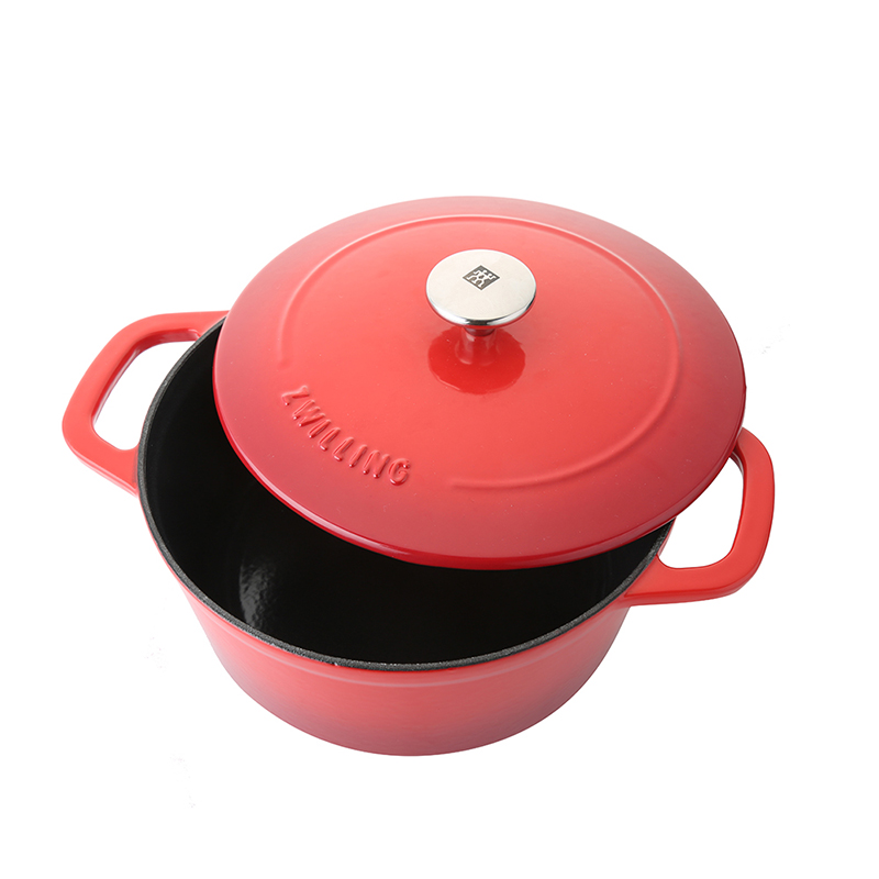 双立人圆形炖锅24cm(红色)SA-P009 1014362高清大图