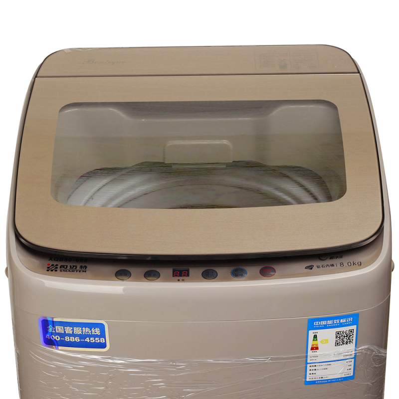 云南广西司迈特全自动洗鞋机xqb80688透明上盖金色