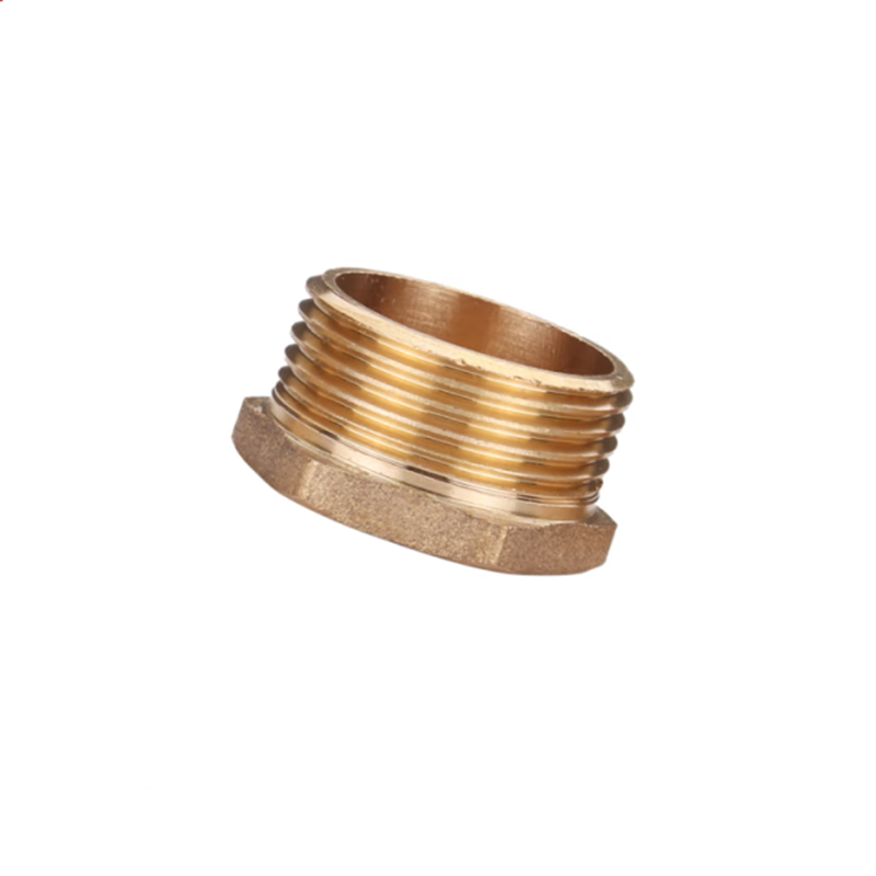 南方卫通 全铜加厚内外丝堵头 管帽 内外丝闷头 丝堵 管堵6分外丝高清大图