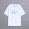 堡狮龙新款女装印花白色T恤女宽松短袖女2020年夏季620810300 XL 010漂白色