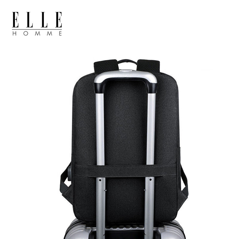 ELLE时尚女包新款牛皮单肩包大容量通勤托特包轻奢设计高级感百搭简约包高清大图