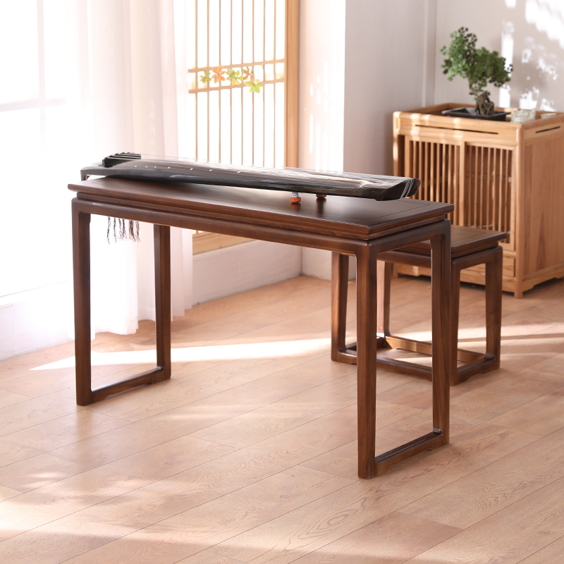 木古琴桌凳闪电客共鸣琴桌琴凳中式古筝桌子榆木书桌国学桌书法桌禅意