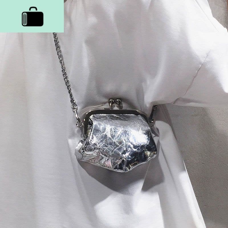 网红小黑包迷你贝壳单肩包潮包包女包新款2020春夏百搭ins斜挎包NEW LAKE女斜挎包图片