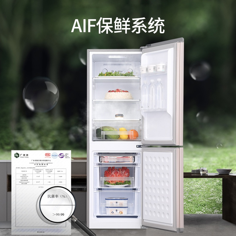 Ronshen/容声 两门双门租房冰箱家用风冷节能小型无霜