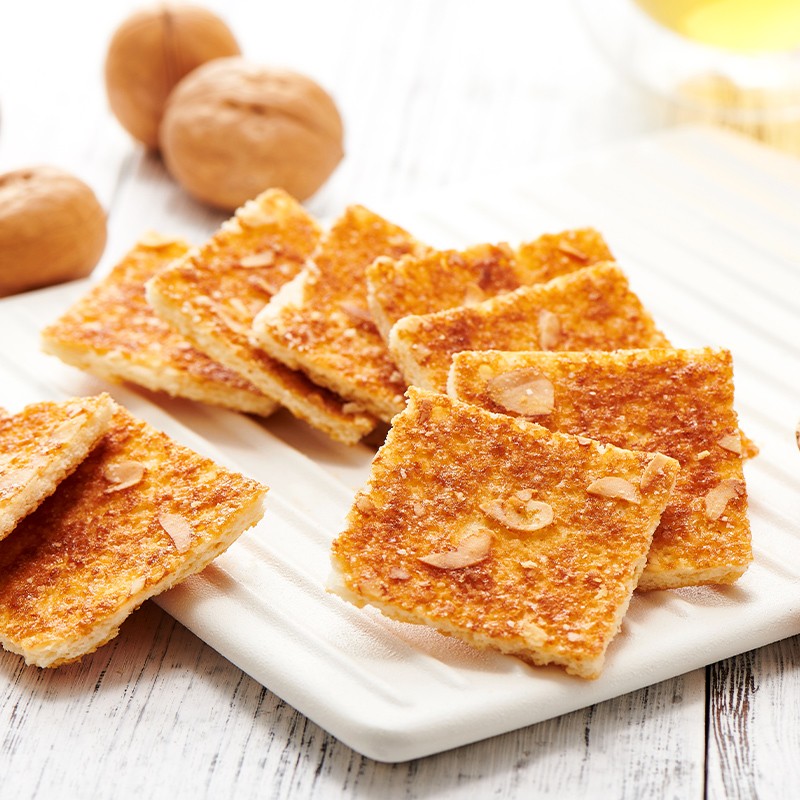 达利园[香脆杏仁饼800g]薄脆饼干整箱核桃饼多口味独立包装休闲食品高清大图