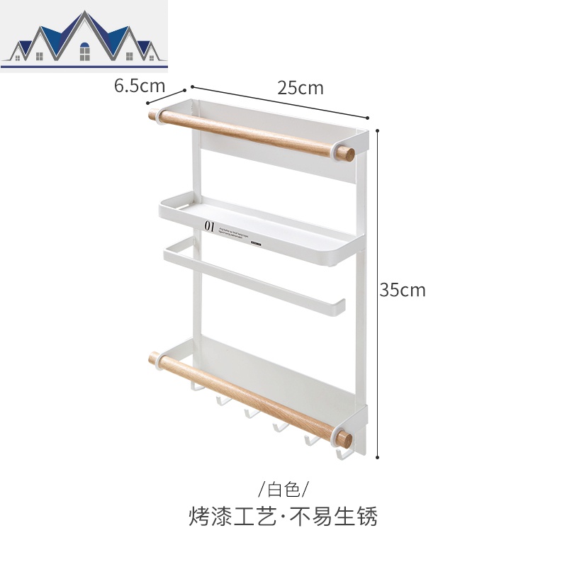 冰箱挂架侧壁挂架磁吸卷纸巾架厨房用品收纳架壁挂置物架 三维工匠高清大图