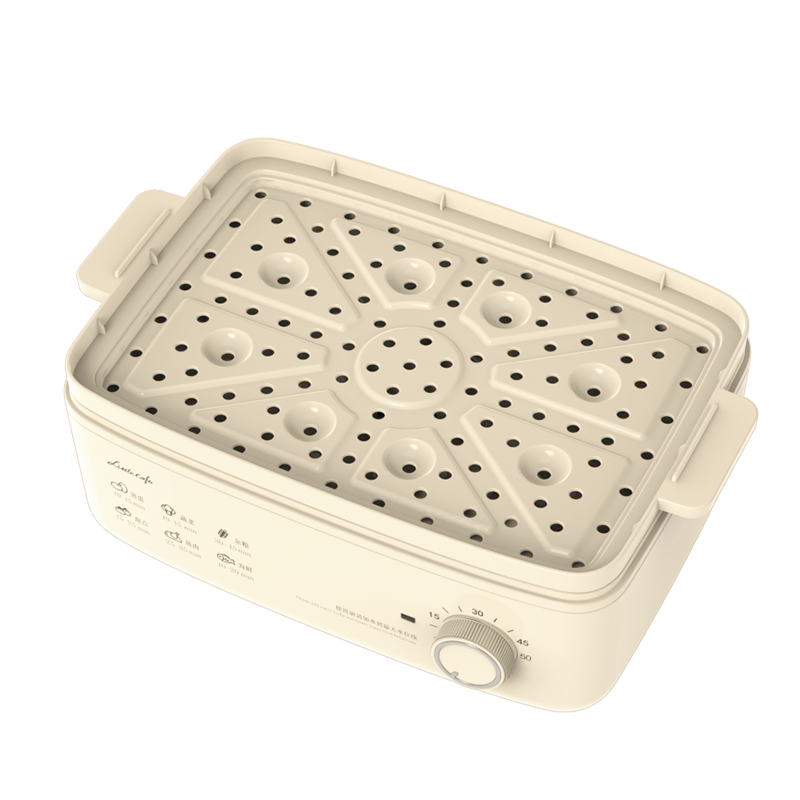 小画仙 多功能锅家用电锅蒸包子锅10升两层大容量电蒸笼 LDZL-8088高清大图