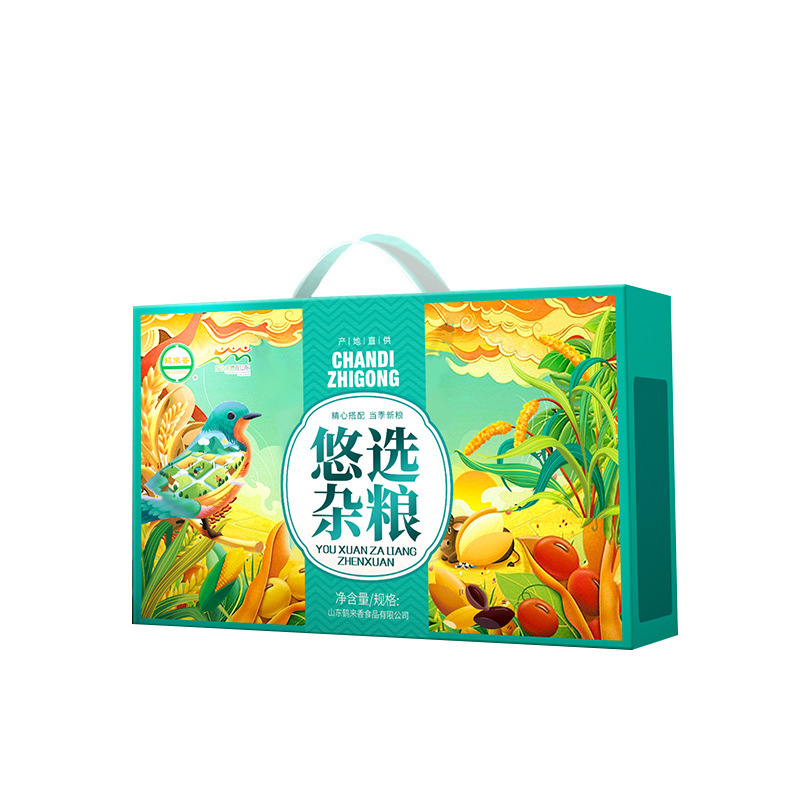 鹤来香 悠选五谷杂粮礼盒250g*6袋黄小米黑米糯米大麦仁七色糙米 悠选杂粮礼盒1500g