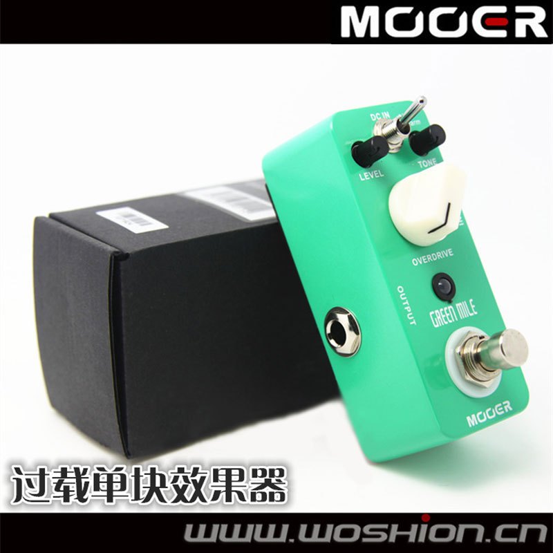MOOER魔耳Green Mile 过载单块效果器迷你版TS808 TS9 送电源+线