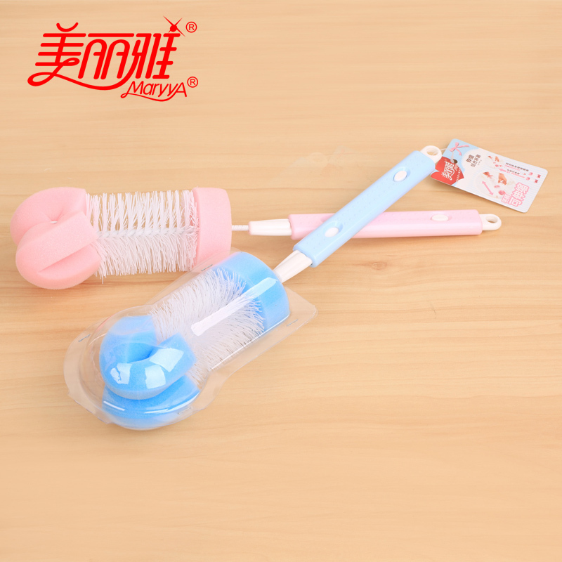美丽雅伸缩杯刷奶瓶刷玻璃杯清洁刷水壶刷子 十把装 HC063860