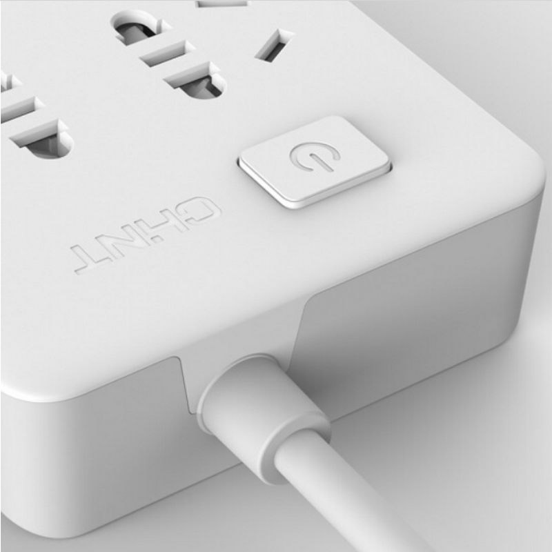 正泰(CHNT) 六联二极、三极移动式插座(带开关) 10A 250V～Sunrise 1-1260高清大图