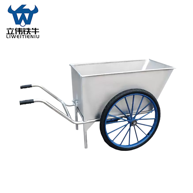 立伟铁牛不锈钢弯柄翻斗车小号/个